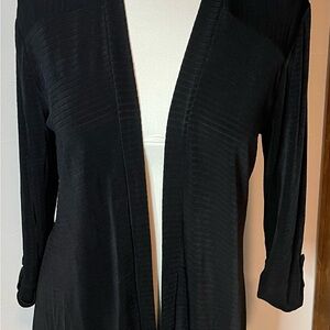 Chico's Black Ribbed Cardigan